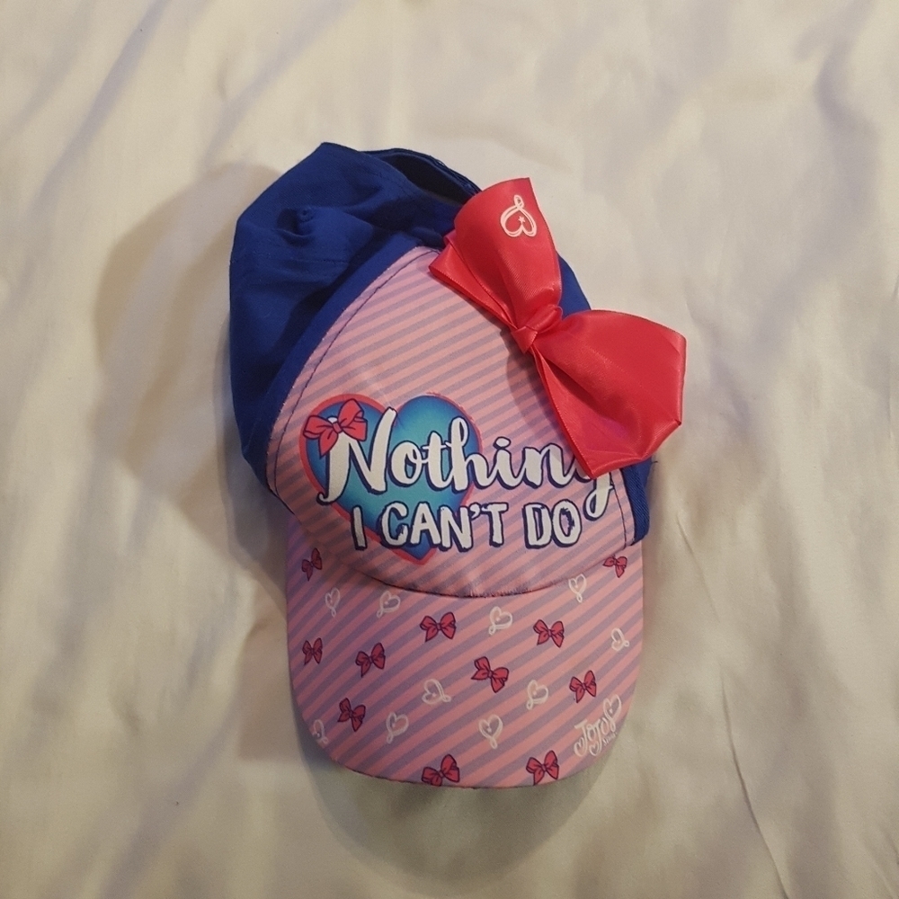 JoJo Siwa girls ball cap hook & loop adjustable hat back hat
